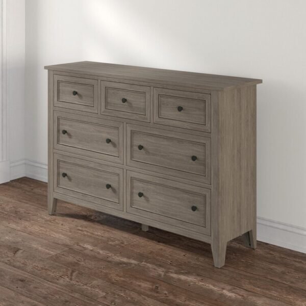 7 Drawer 61'' W Solid Wood Dresser - Image 3