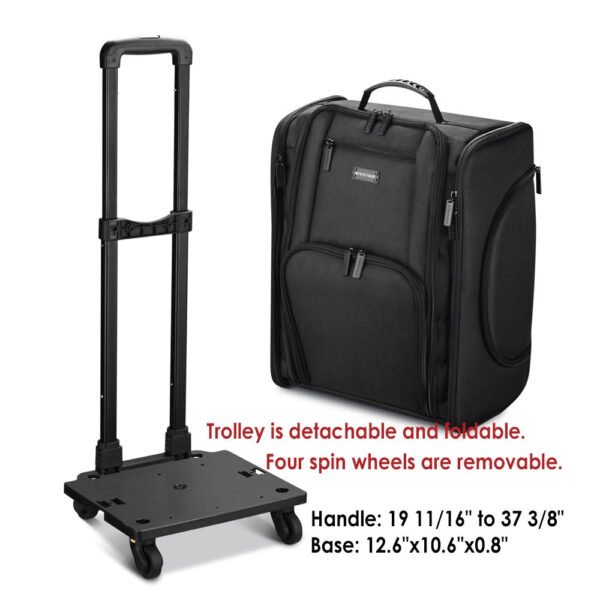 Byootique Rolling Case with Detach Trolley Wheels & Compartments - Image 8